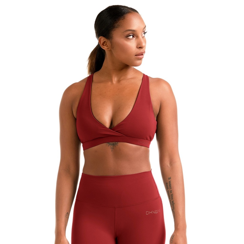 Dhvani Naked Bra Crimson Red